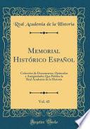 libro Memorial Histórico Español, Vol. 43